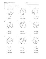 Central and Inscribed Angles and Arcs-worksheet.pdf - Worksheet ...