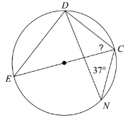 Circles - Inscribed angles Worksheets