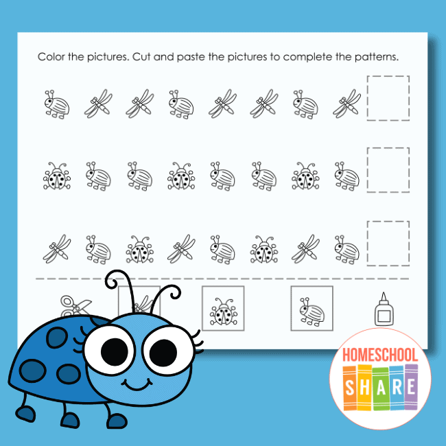 insect worksheet for preschoolers