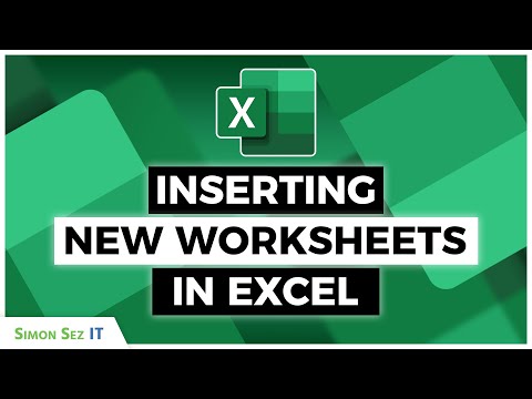 Inserting a New Worksheet in Microsoft Excel - YouTube - Worksheets Library