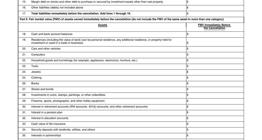 Fillable Insolvency Irs ≡ Fill Out Printable PDF Forms Online