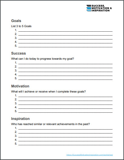 inspiring worksheet