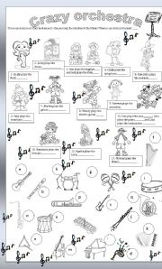 instruments of the orchestra worksheet