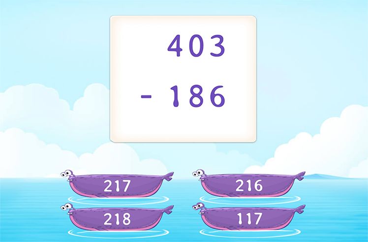Regroup and Subtract 3-Digit From 3-Digit Numbers Game - Math ...