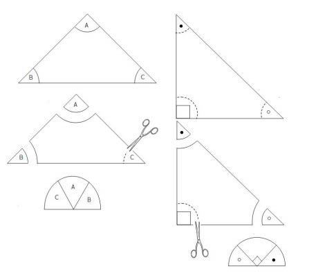 interior angles of a triangle worksheet