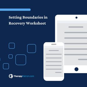 Setting Boundaries in Recovery Worksheet (Editable, Fillable ...
