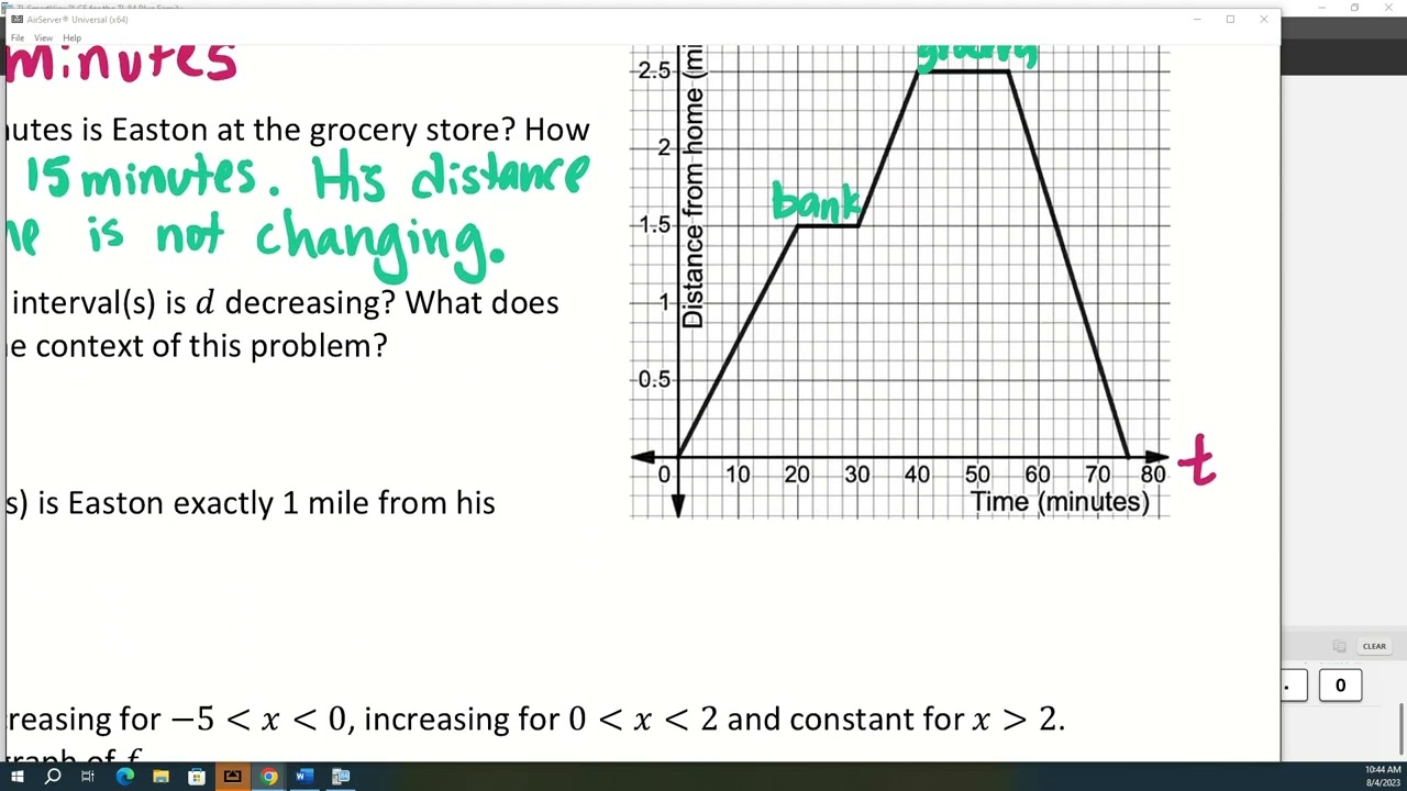 Lesson 1.2 Interpreting Graphs - Worksheets Library