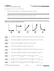 Motion &  Speed Graph.pdf - 1: Motion Nam e W orksheet B ...