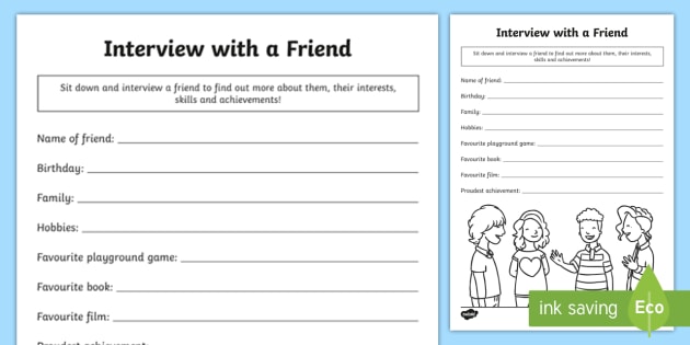 interview worksheet