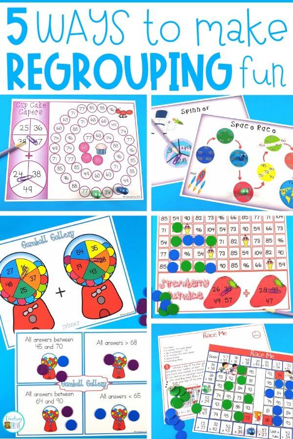 introduction to regrouping worksheet
