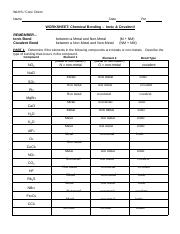 Ionic vs Covalent Bonding Worksheet FINISHED.docx - WLHS / Conc ...