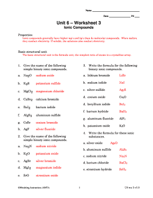 Unit 6 Worksheet 3 Ionic Compounds | airSlate SignNow