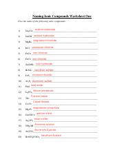 Naming Ionic Compounds Worksheet I.pdf - Naming Ionic Compounds ...