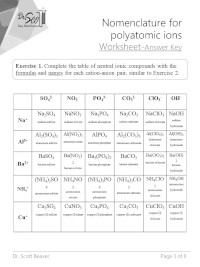 ions worksheet answers