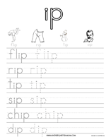 IP Word Family Printables - Kindergarten Mom