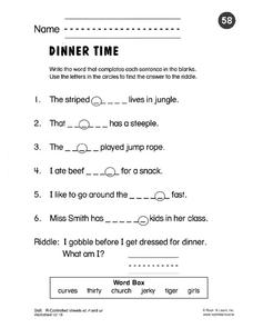 Er Ir Ur Lesson Plans &  Worksheets Reviewed by Teachers