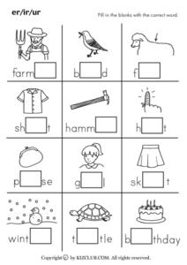 Phonics Ir Er Ur Lesson Plans &  Worksheets Reviewed by Teachers