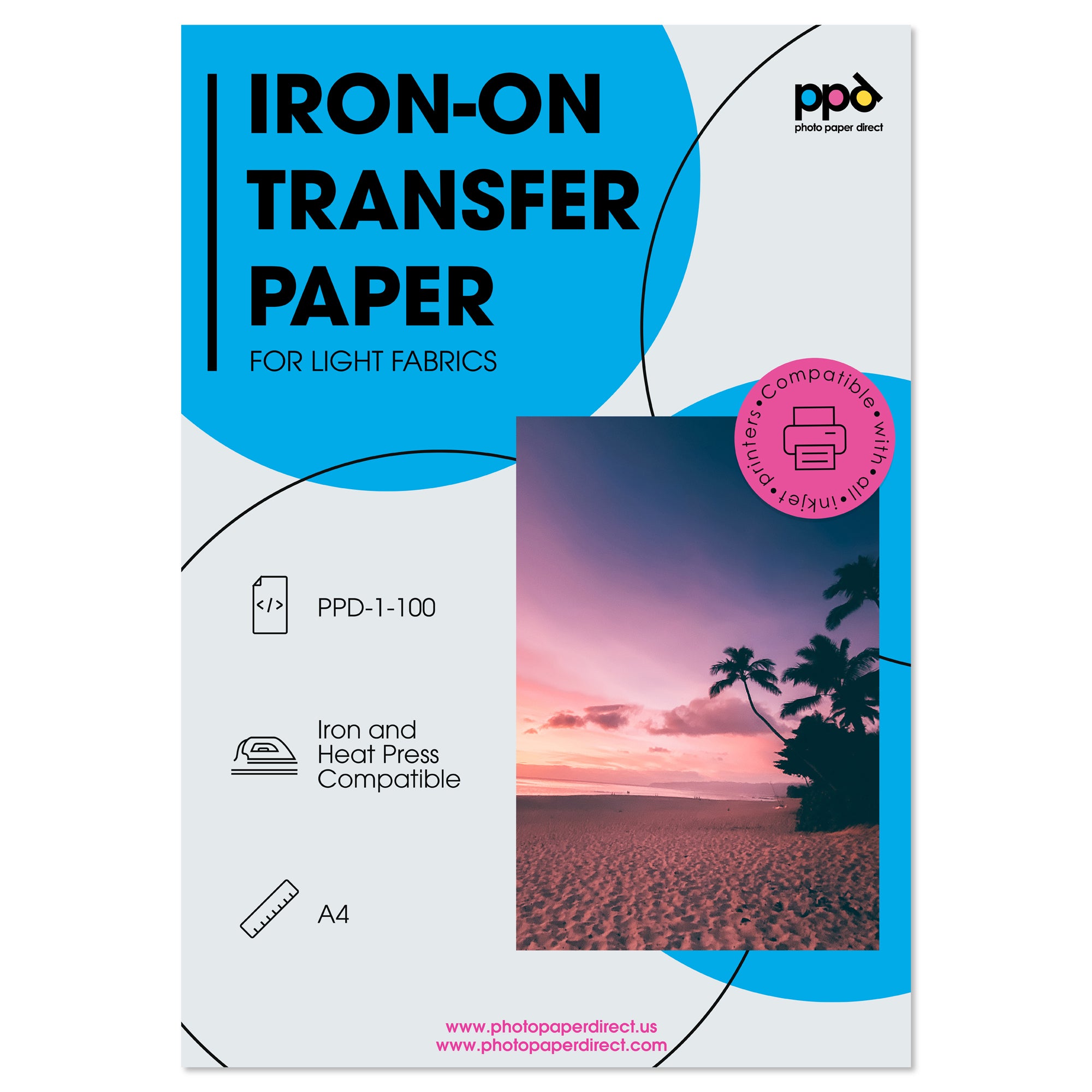 iron on transfer paper inkjet or laser