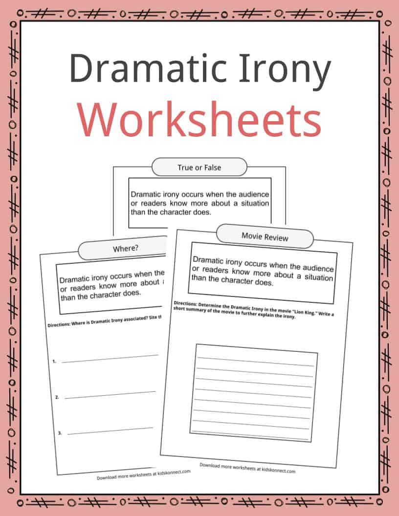 Dramatic Irony Worksheets, Examples &  Definition For Kids