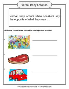 Verbal Irony Facts, Worksheets, Examples &  Definition For Kids