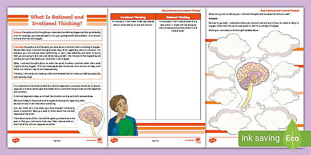 irrational thoughts worksheet