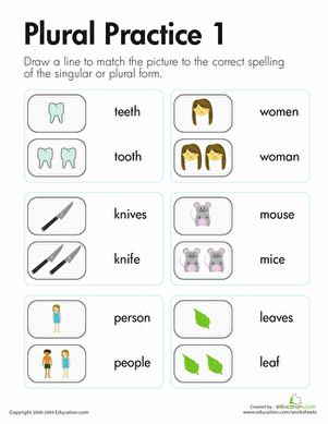 Irregular Plurals: Plural Practice 1 | Interactive Worksheet ...