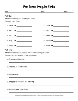 Regular Past tense verbs - ESL worksheet by hiddledave ...