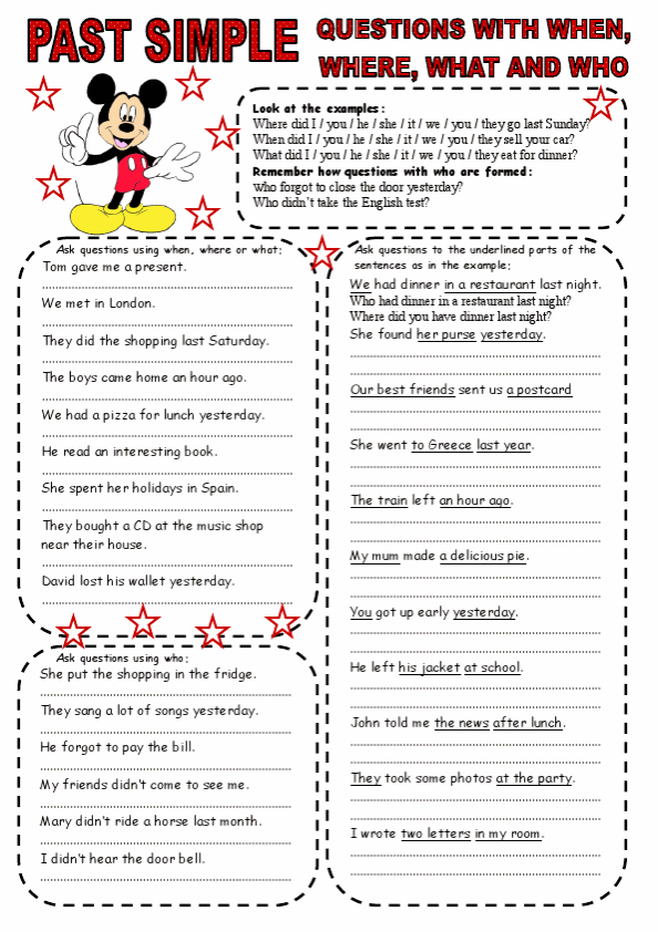 Irregular Verbs Exercises, Free Printable Irregular Verbs ESL ...