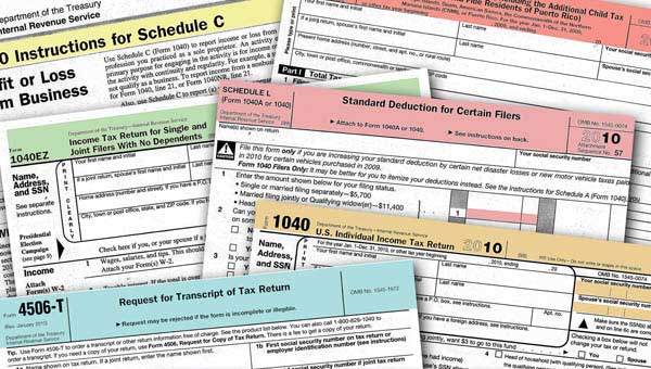 irs 1040ez worksheet