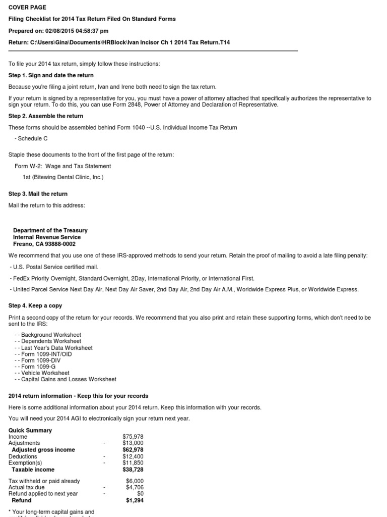irs eic worksheet 2014