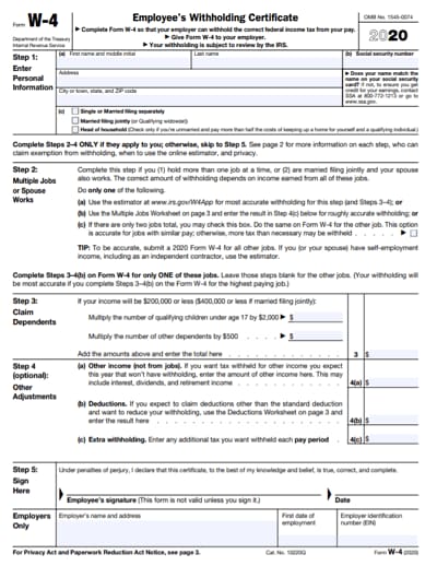 irs withholding worksheet
