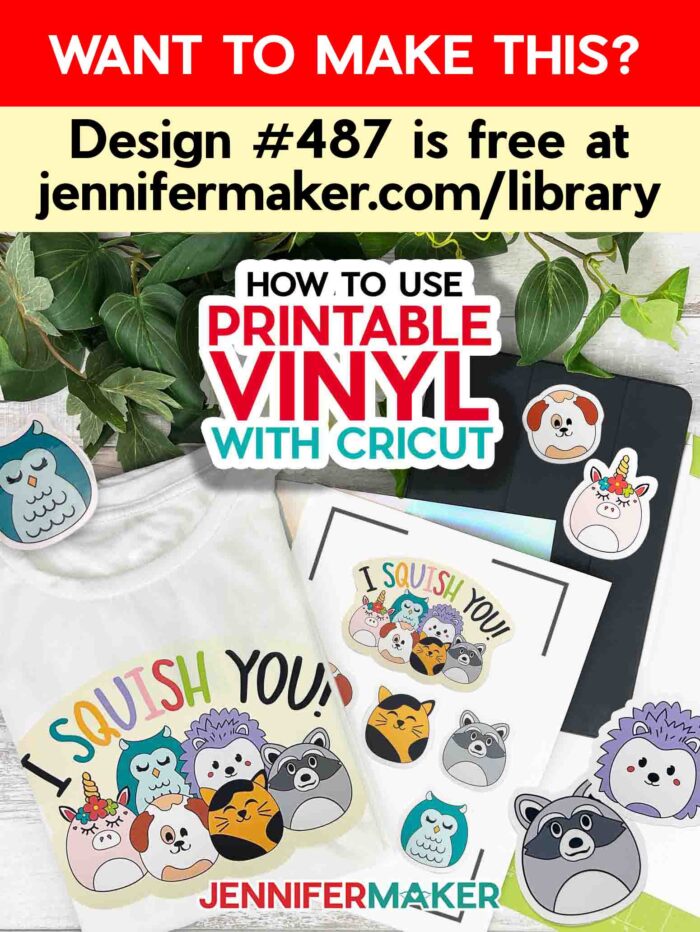 is cricut printable vinyl adhesive