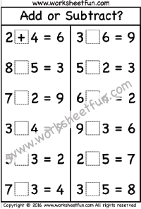 is it addition or subtraction worksheet