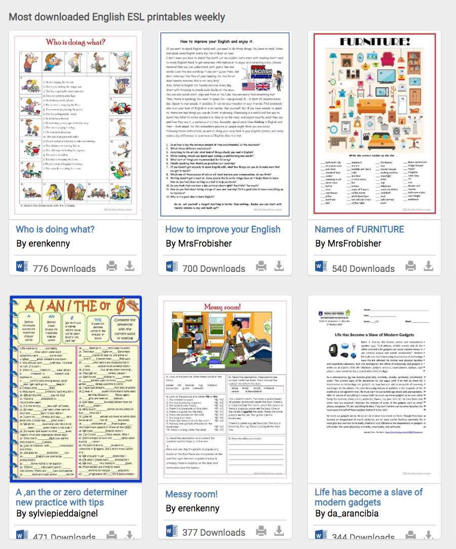 ISL Collective - English Worksheets, Editable - Free Kids Books
