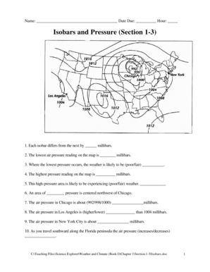 Isobars and Air Pressure Worksheet Answers | airSlate SignNow