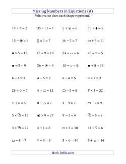 Algebra Worksheets / Free worksheets for linear equations (grades Algebra Worksheets / Free worksheets for linear equations (grades
