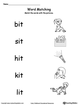 it word family worksheet