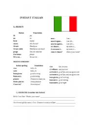 English worksheets: Instant Italian