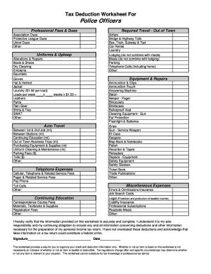 itemized deductions worksheet 2013