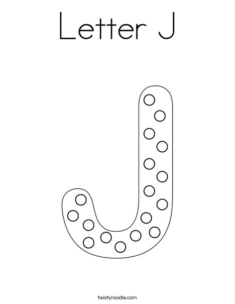 j coloring pages