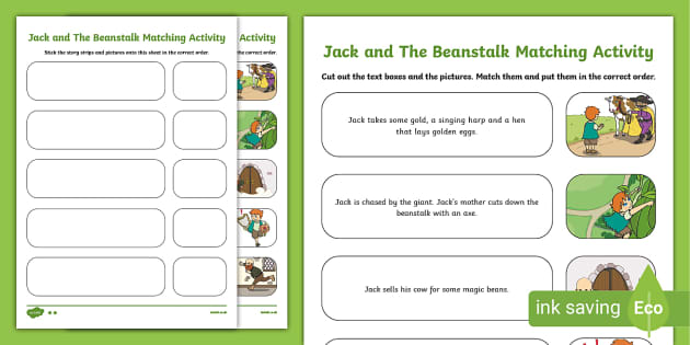Jack and the Beanstalk Sequencing Activity Pack - Twinkl
