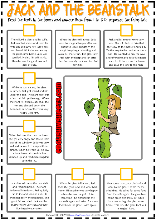 Jack and the Beanstalk Trace the Words Worksheet Twinkl Worksheets