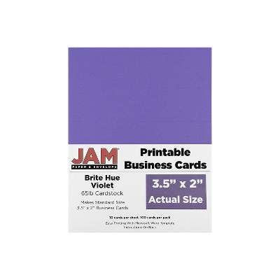jam printable business cards
