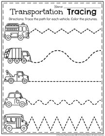 january tracing worksheet