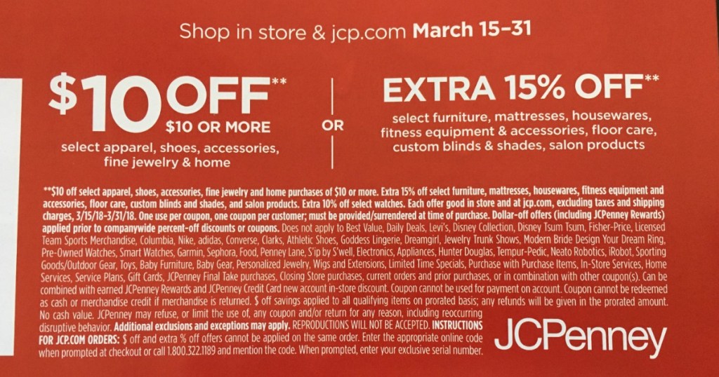 jcpenney printable coupons may