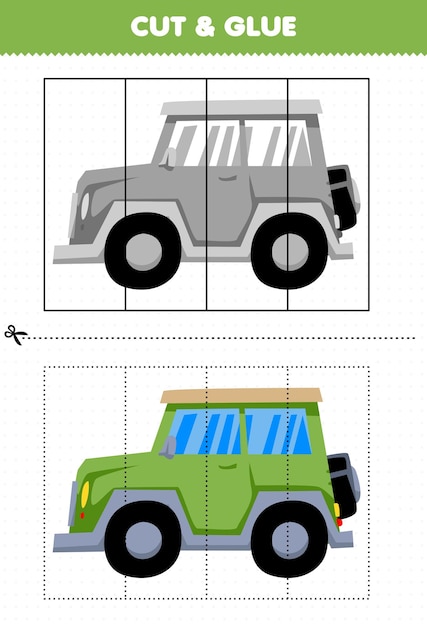 Color By Number - Modes Of Transport Worksheet #02 - Kidlo.com