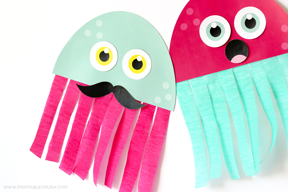 FREE Printable Jellyfish Kid Craft - Printable Crush