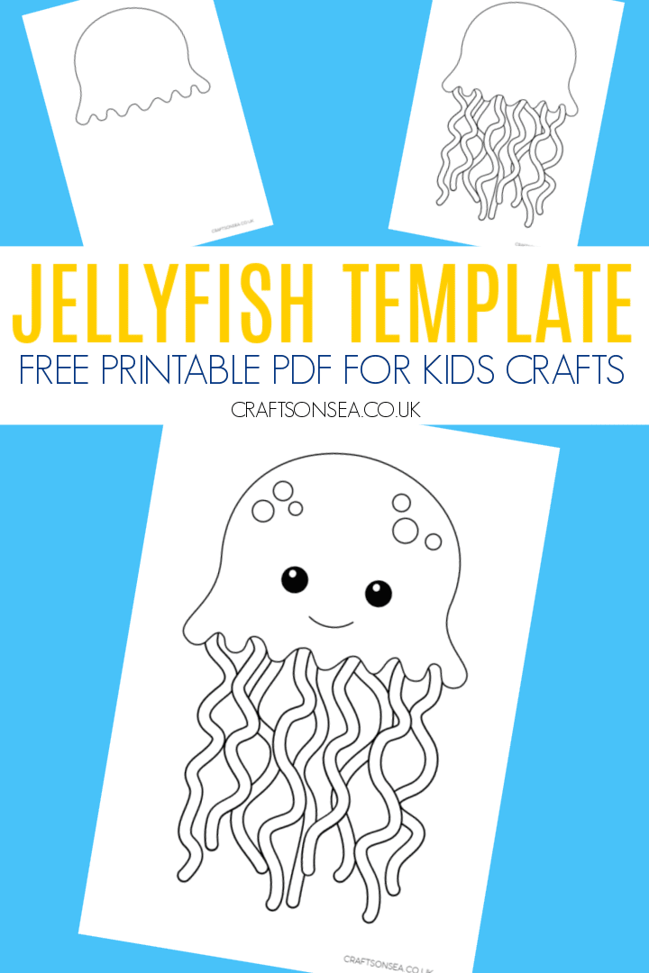 Jellyfish Template (FREE Printable PDF) - Crafts on Sea