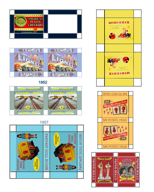 Free Dolls House printable games and toys menu