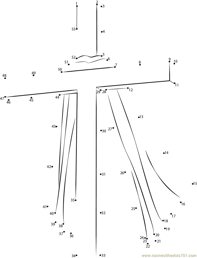 jesus dot to dot printable
